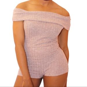 Off Shoulder Short Romper